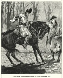 Jeg vil ikke ri på hesten din igjen, sir, med mindre du gir meg vesken din også